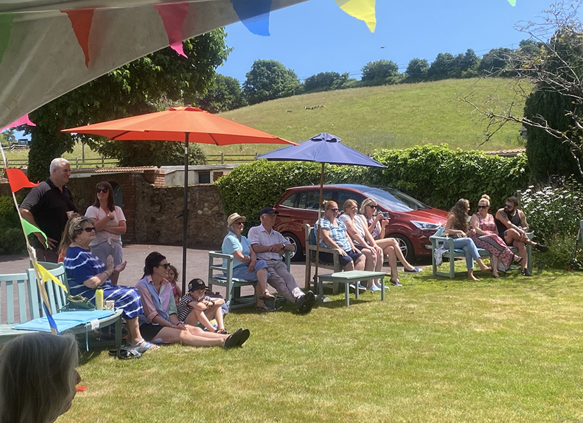 Residents interacting